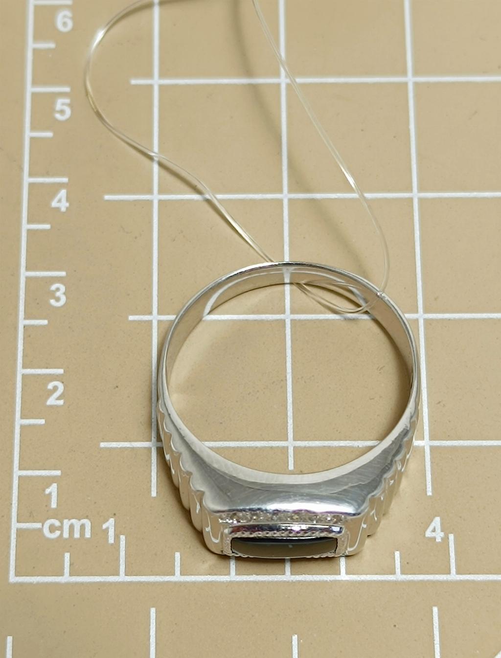 Серебряное мужское кольцо - печатка