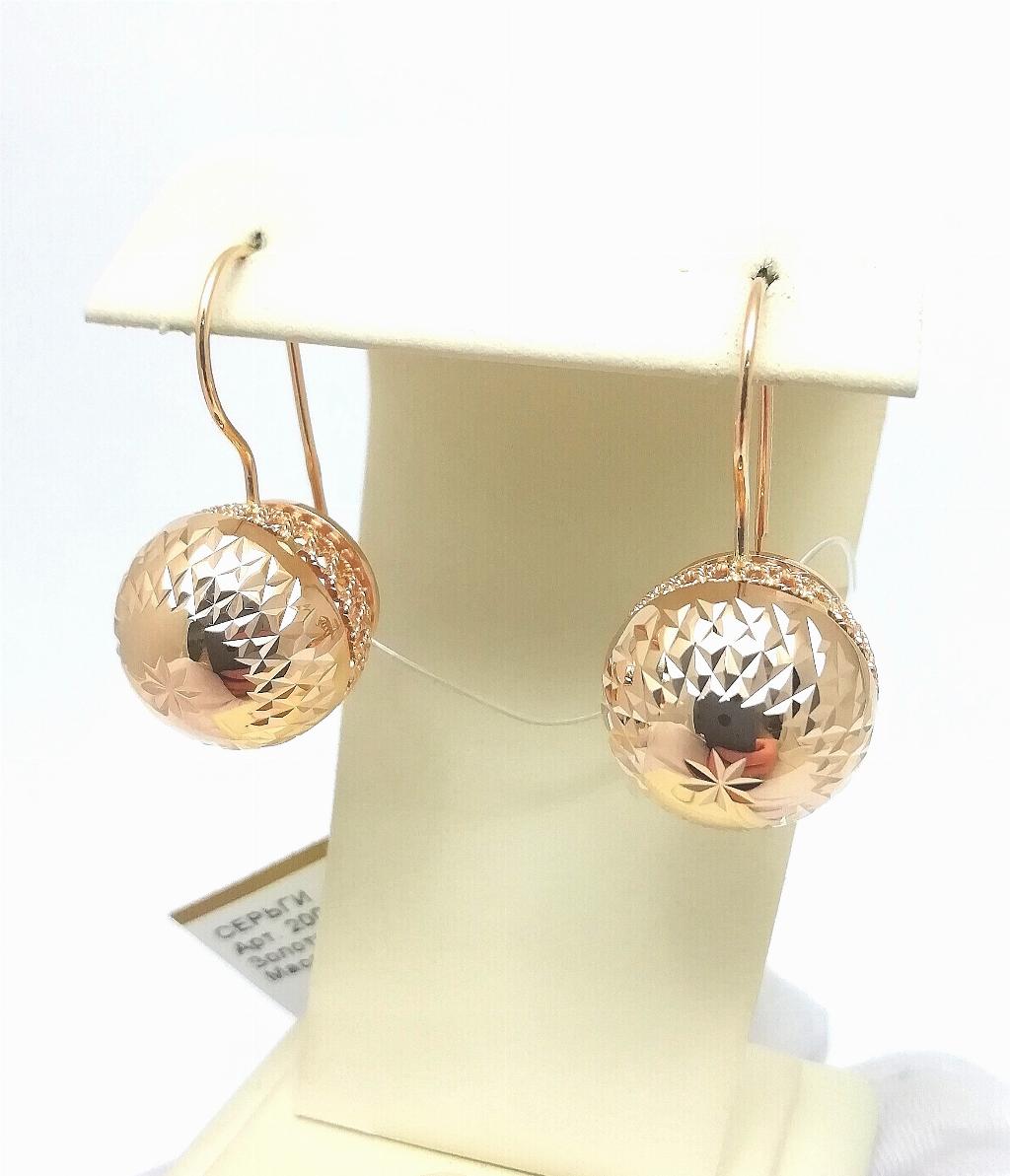 Золотые серьги