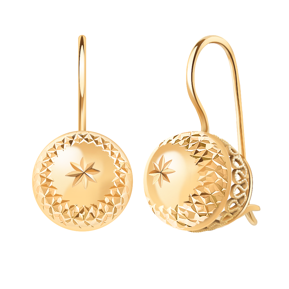 Золотые серьги