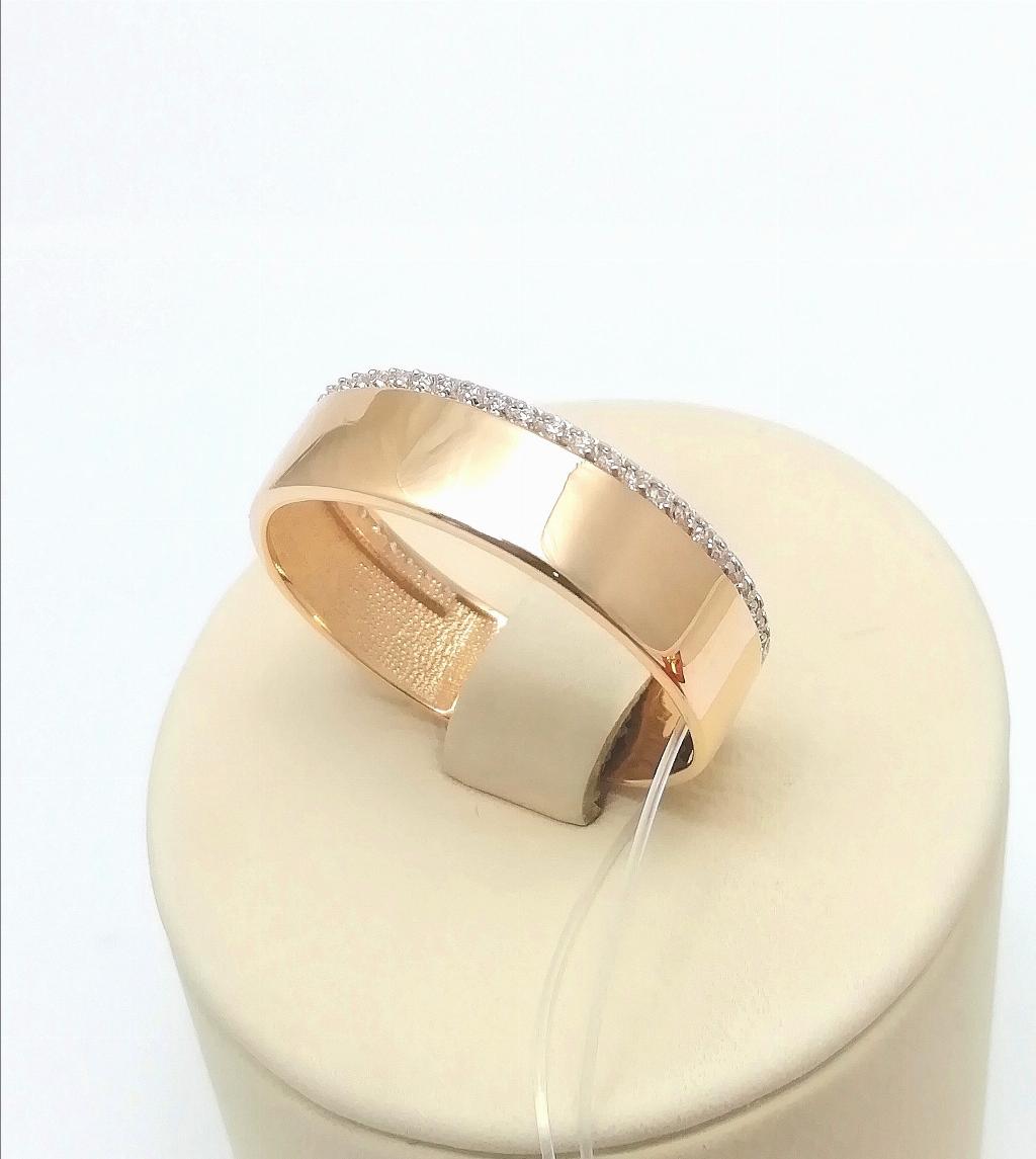 Золотое кольцо дорожка, вставка фианит