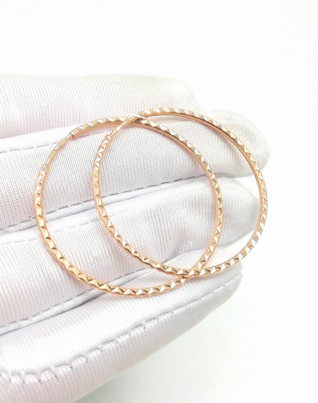 Золотые серьги конго