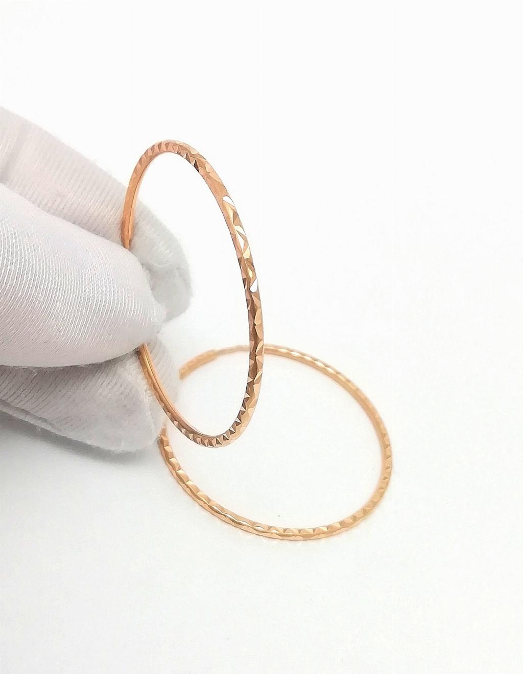 Золотые серьги конго