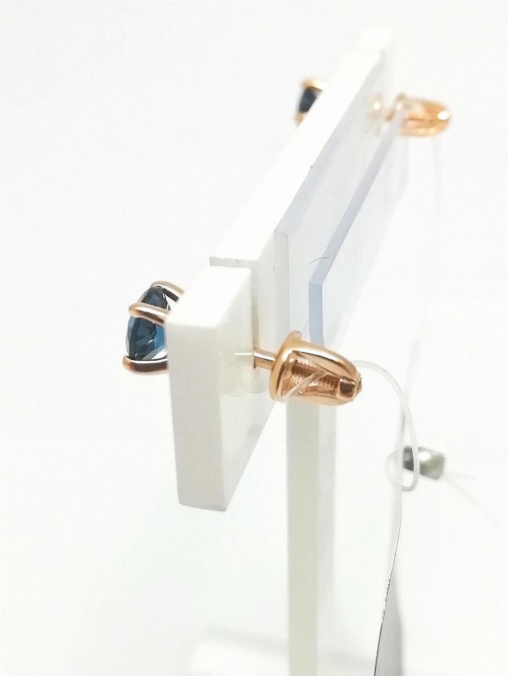 Золотые серьги пусеты