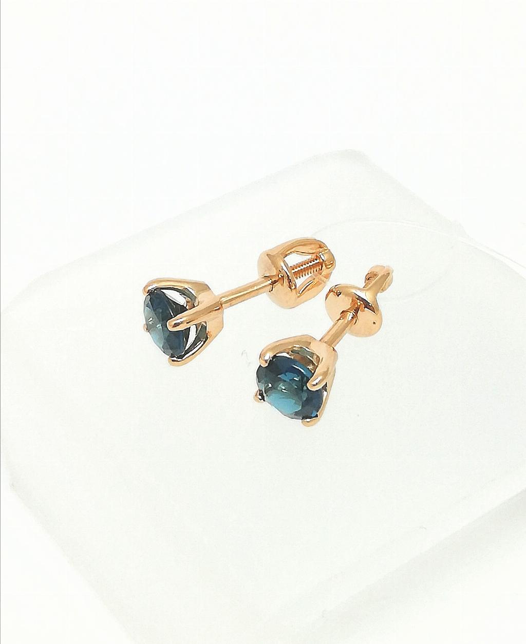 Золотые серьги пусеты