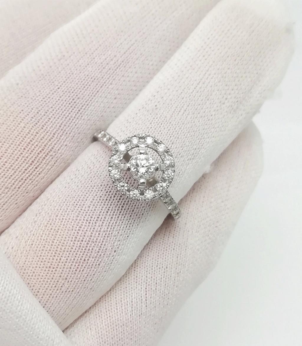 Золотое кольцо, вставка бриллиант