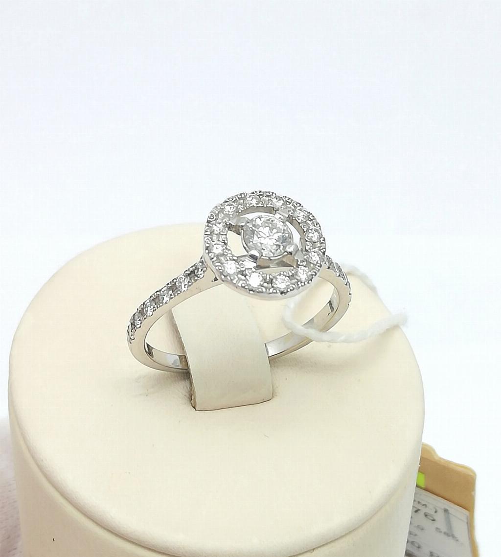 Золотое кольцо, вставка бриллиант