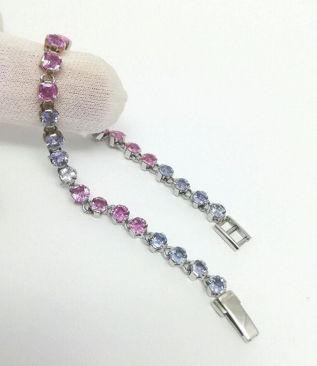 Браслет женский, вставка сапфир