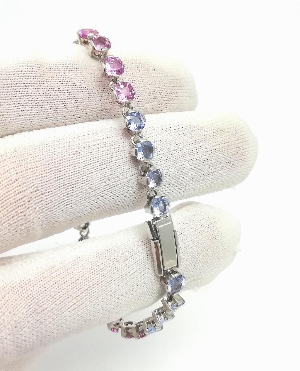 Браслет женский, вставка сапфир