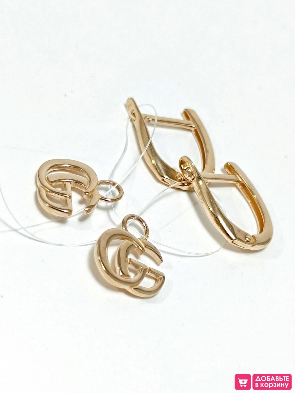 Золотые серьги женские