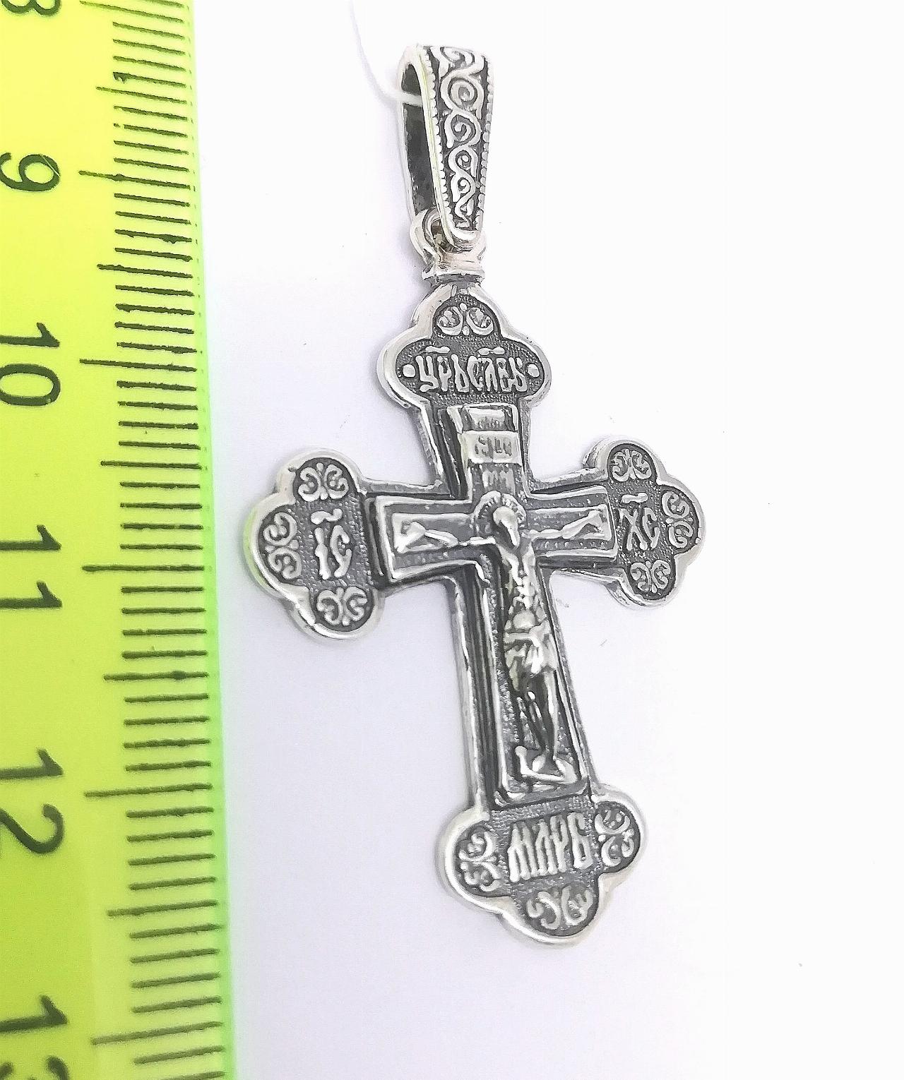 Серебряный крест православный