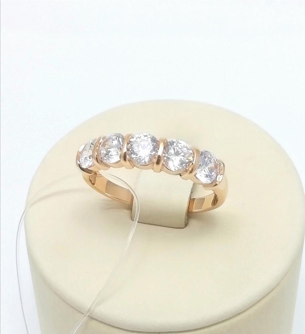 Золотое кольцо дорожка, вставка фианит