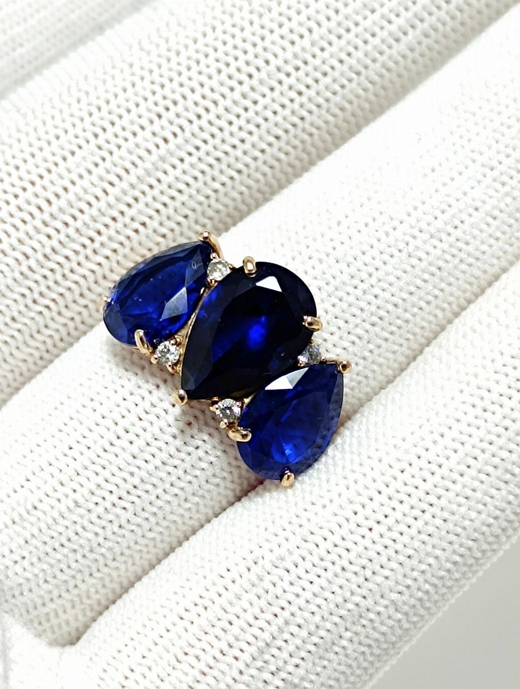 Золотое кольцо женское, вставка фианит