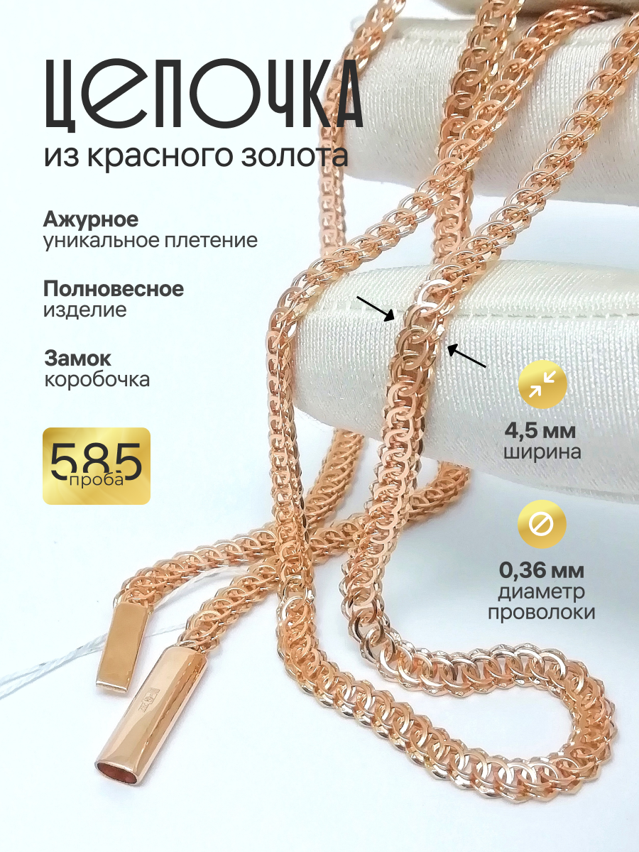 Золотая цепочка Ажурная