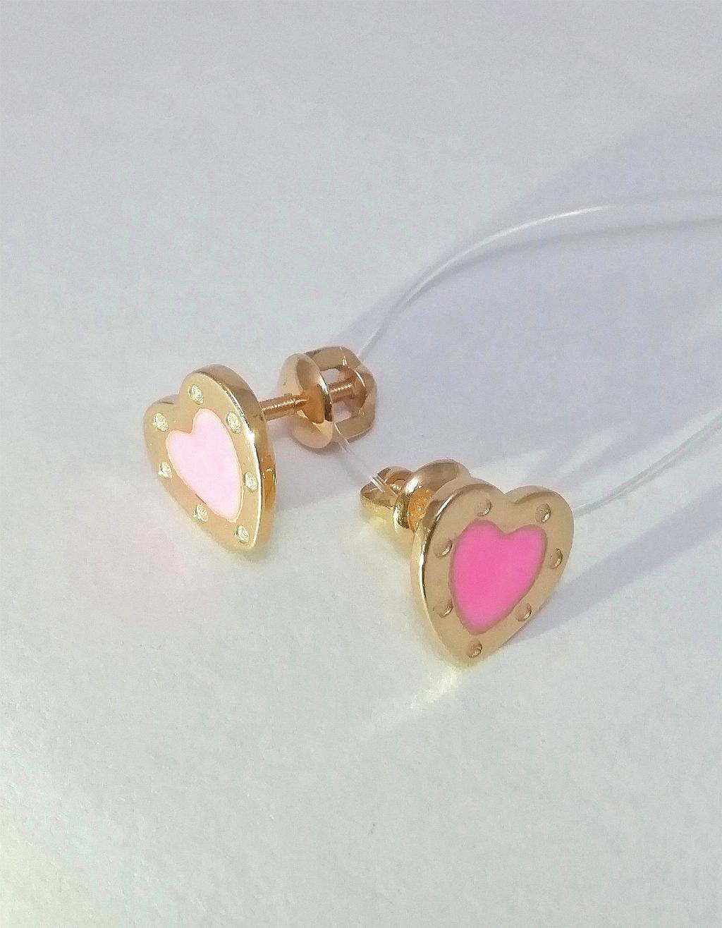 Золотые серьги пусеты