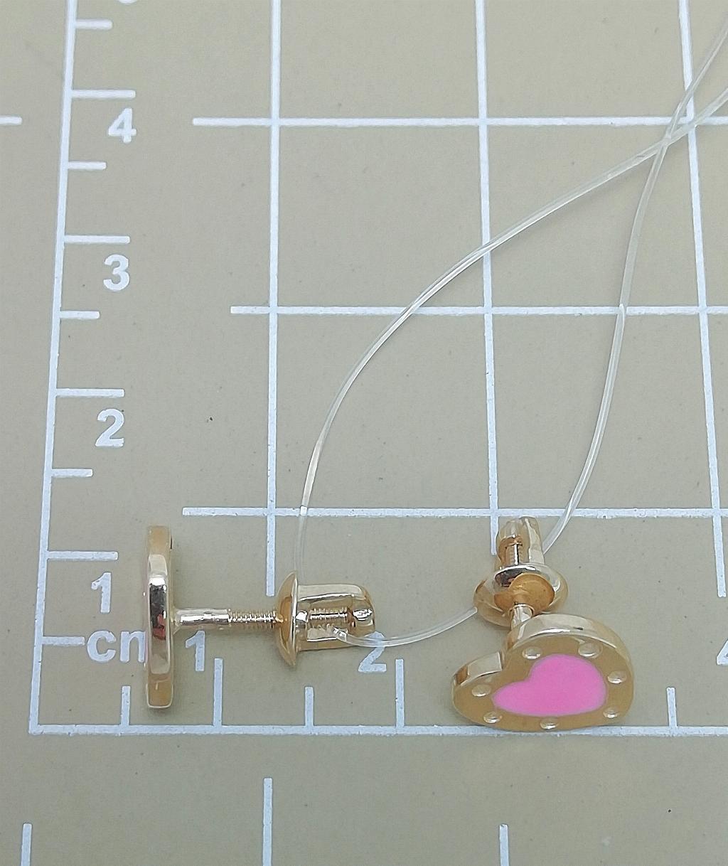 Золотые серьги пусеты