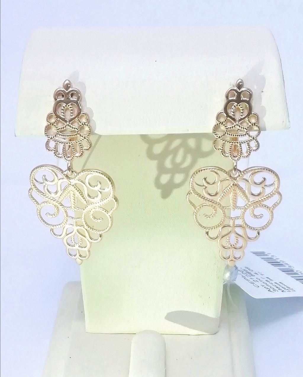 Золотые серьги ажурные