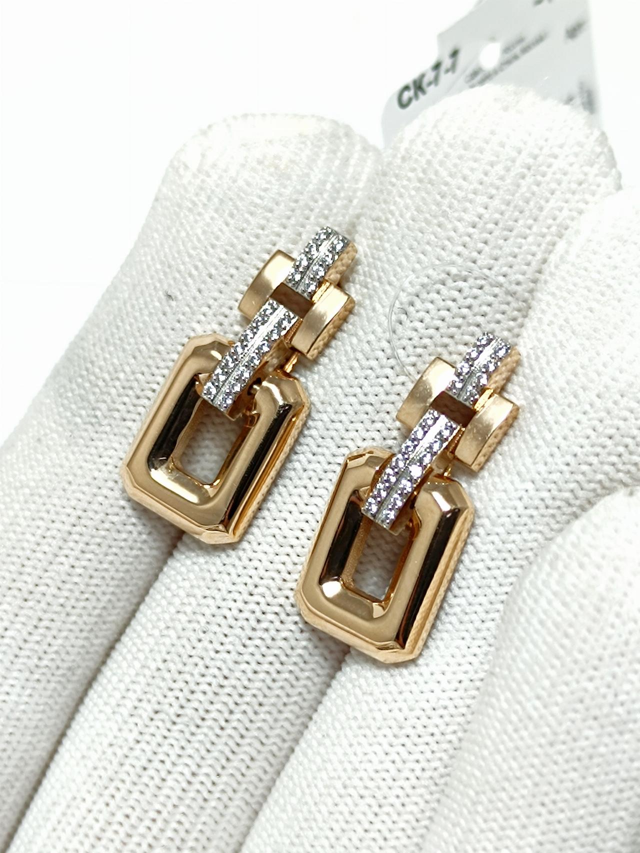 Золотые серьги женские