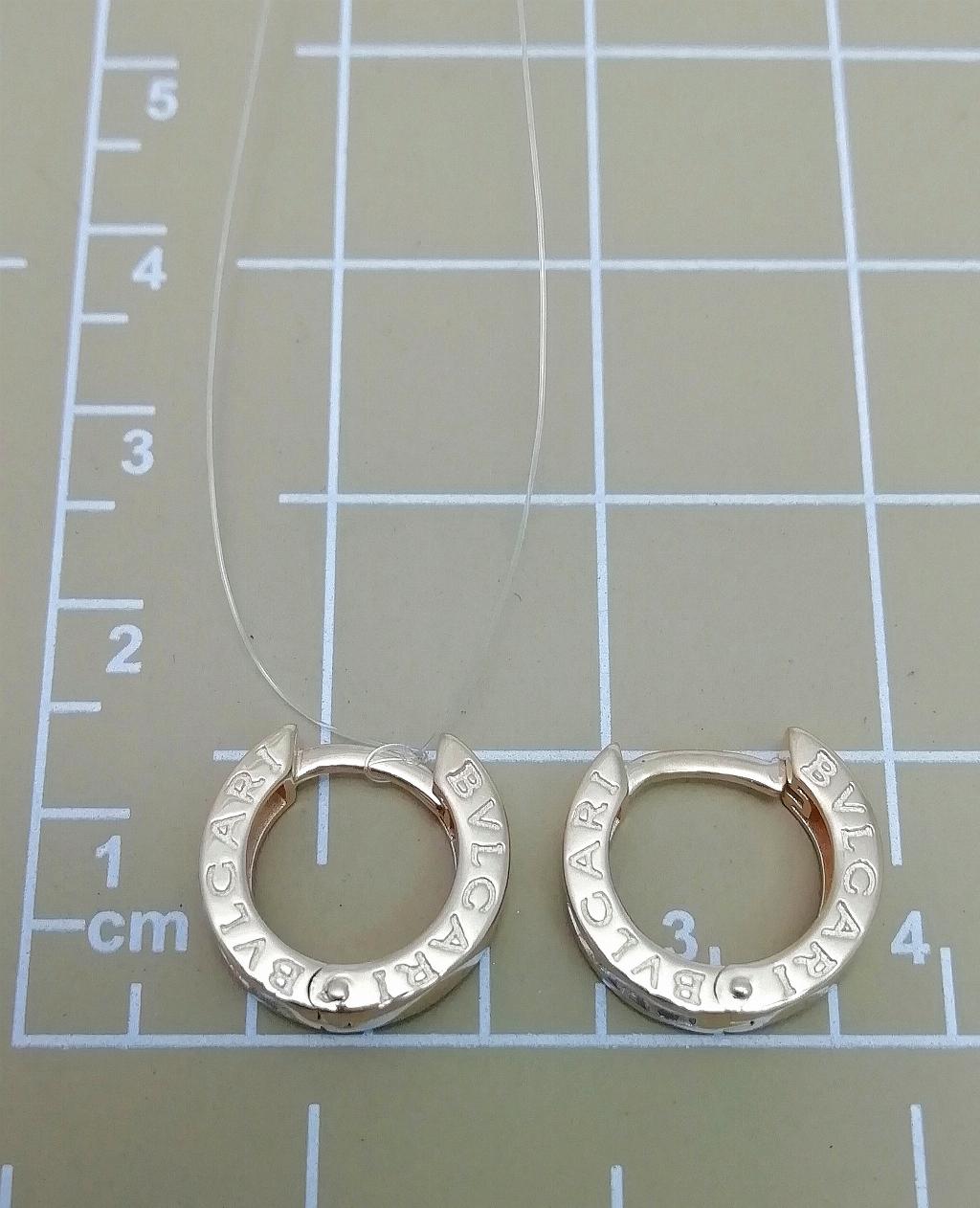 Золотые серьги, вставка фианит