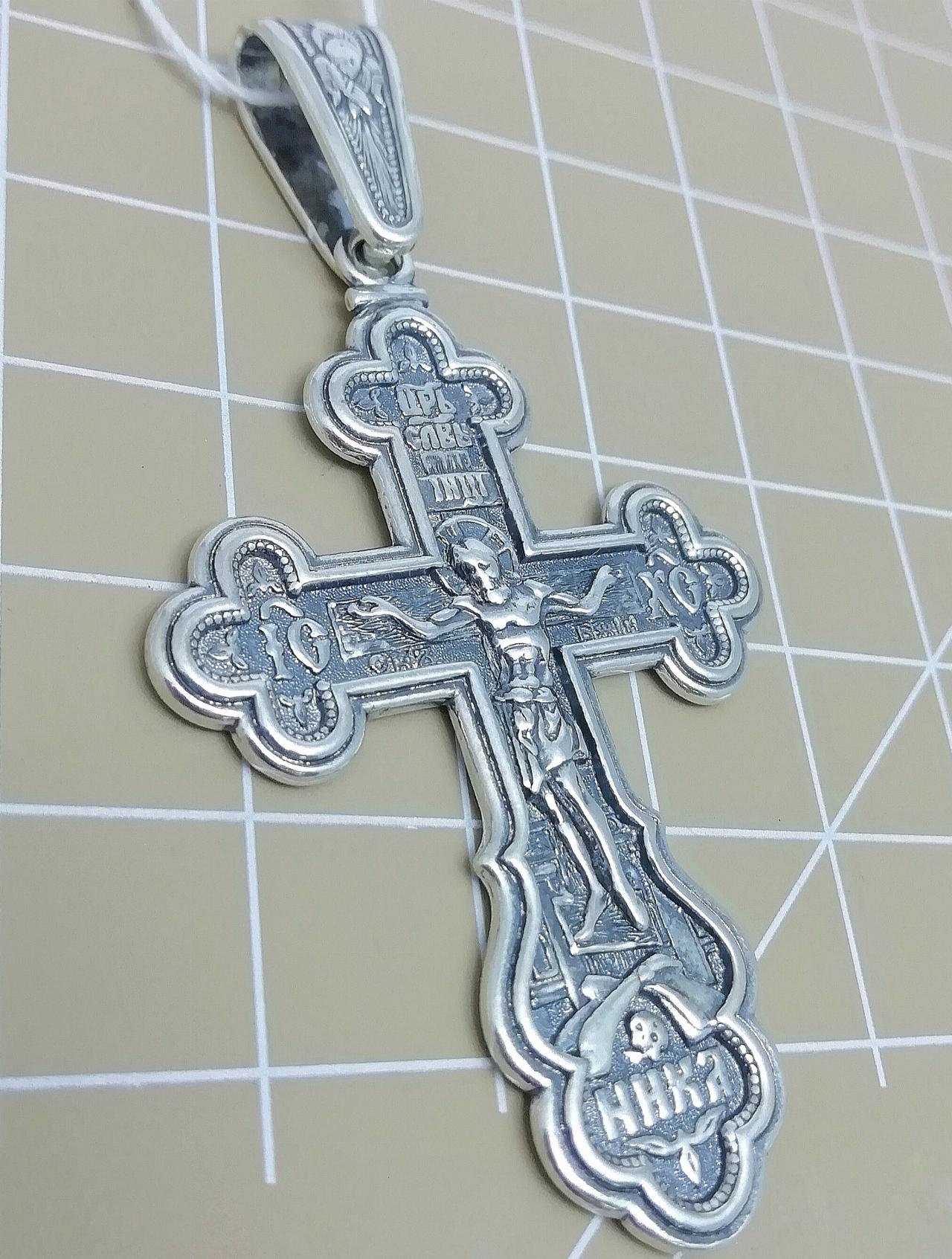 Серебряный крест православный