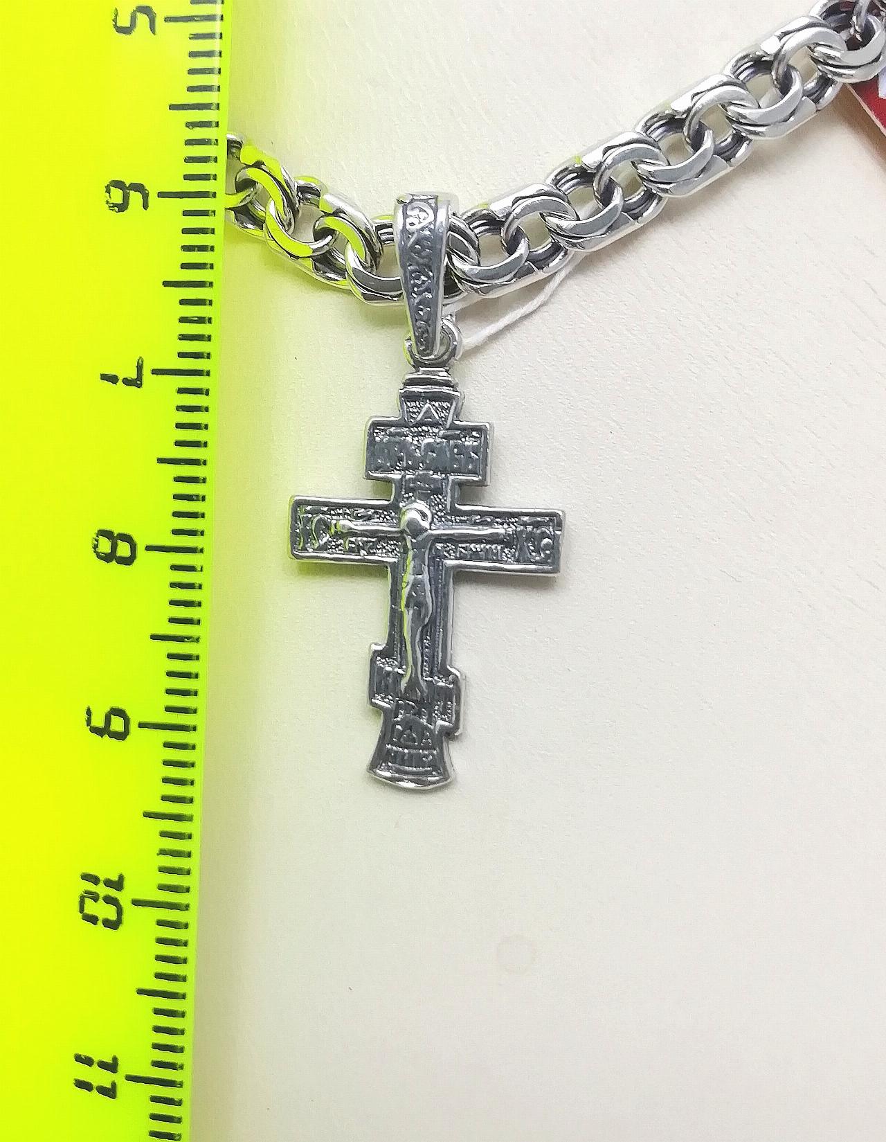 Серебряный крест православный