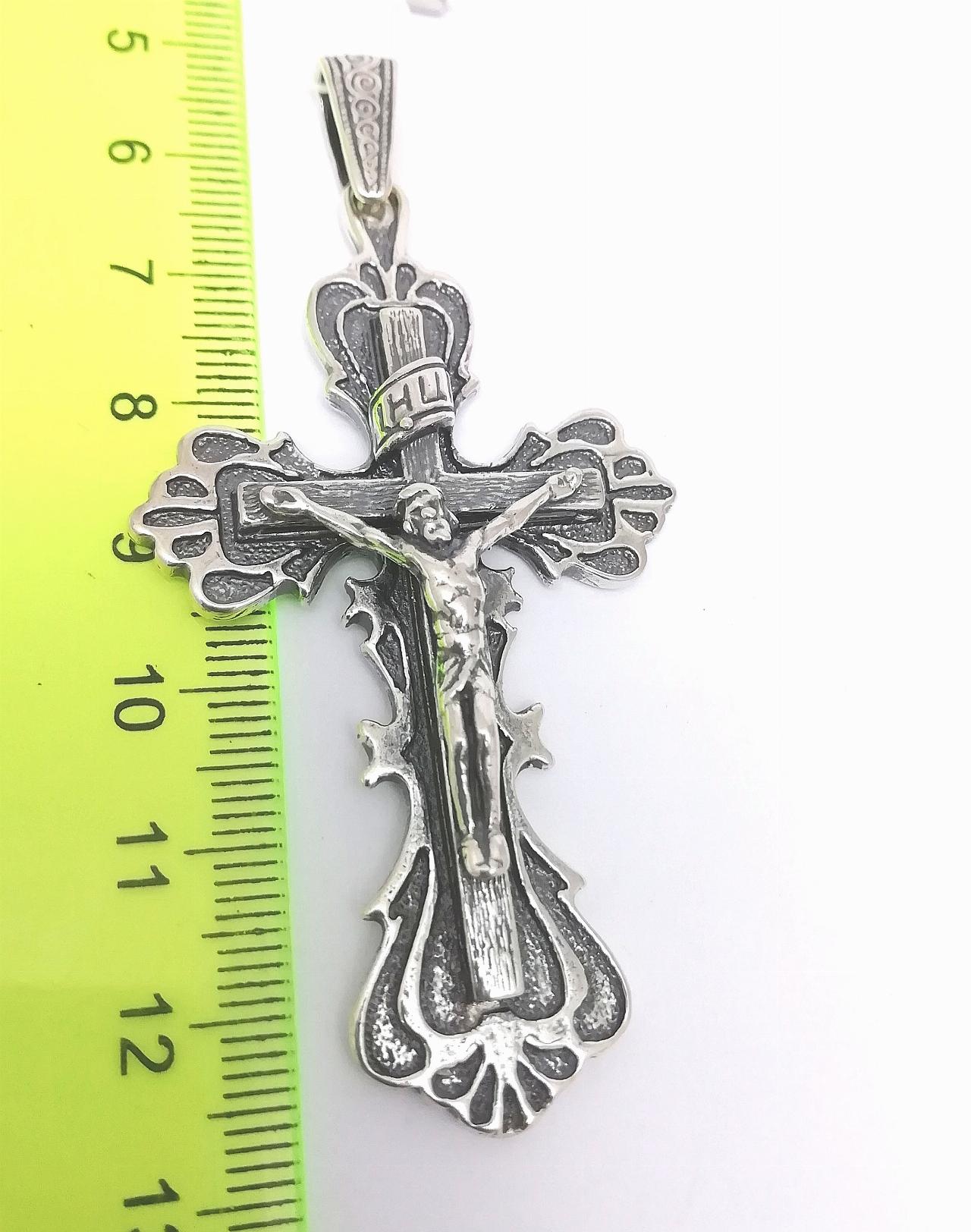 Серебряный крест православный