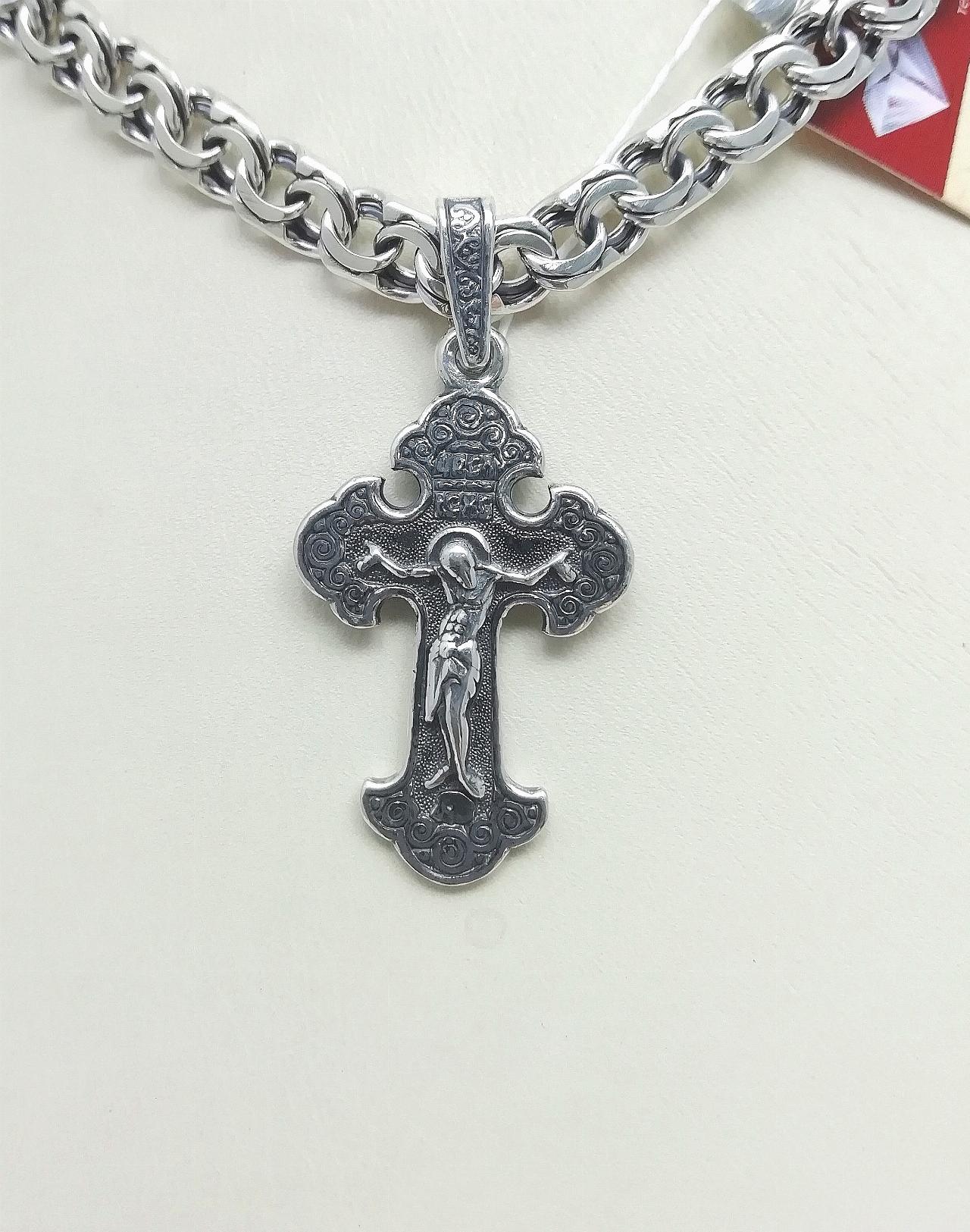Серебряный крест православный