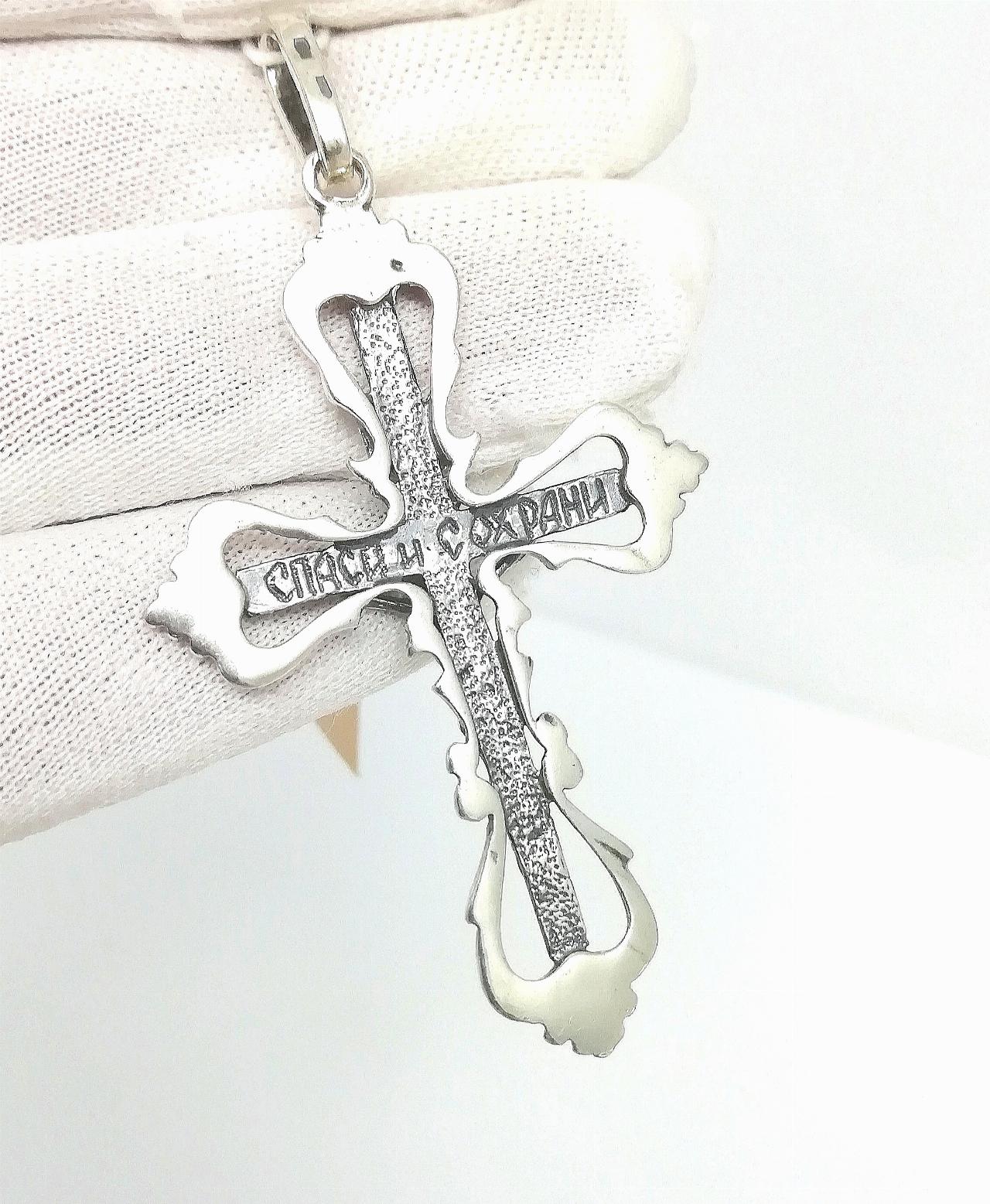 Серебряный крест православный