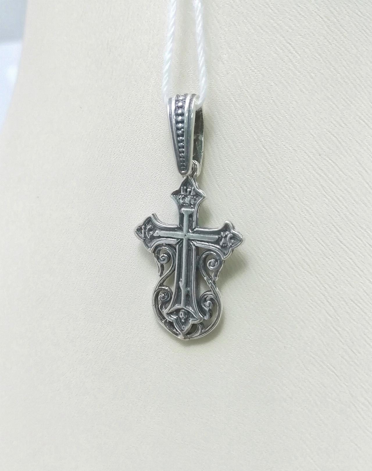 Серебряный крест православный