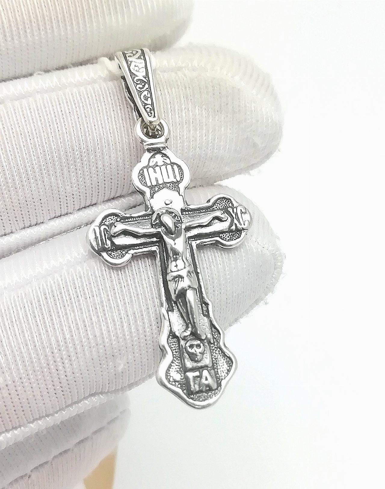 Серебряный крест православный