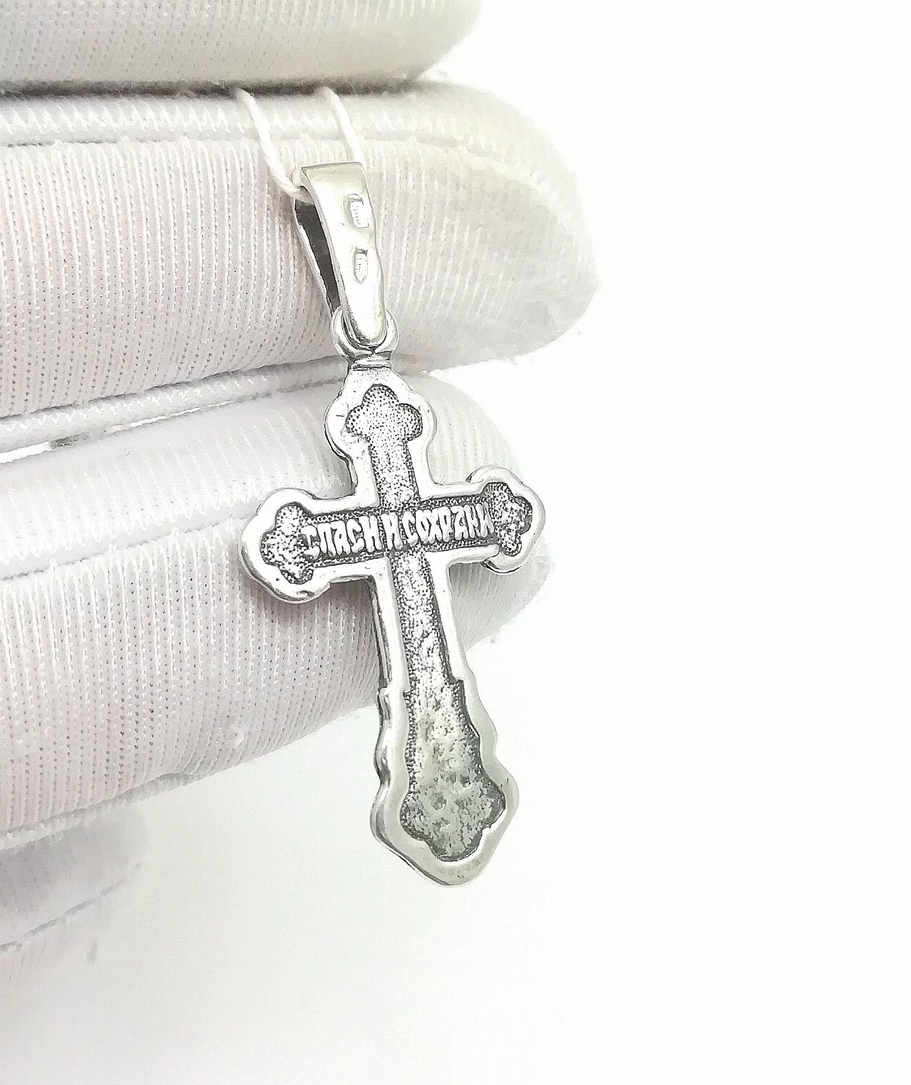 Серебряный крест православный