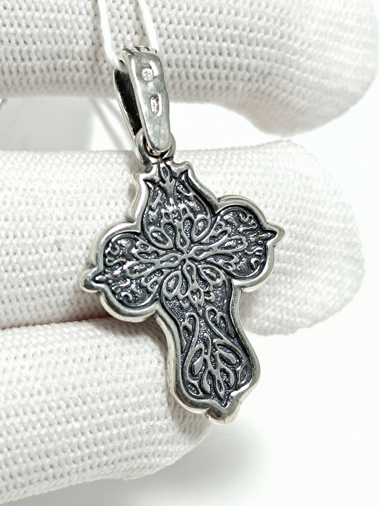 Серебряный крест православный