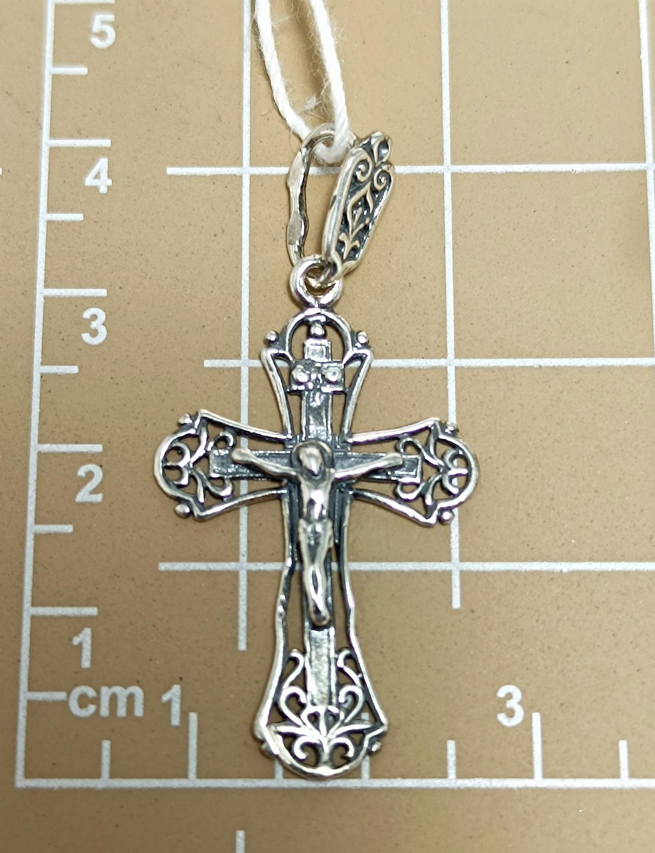 Серебряный крест православный