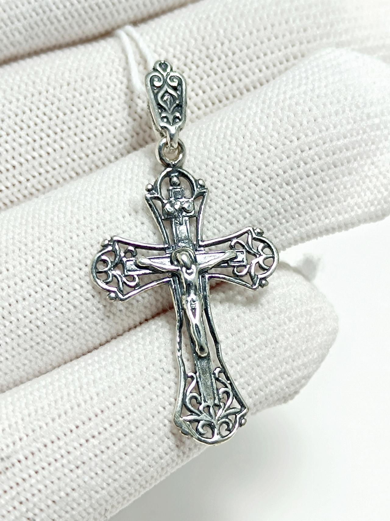 Серебряный крест православный