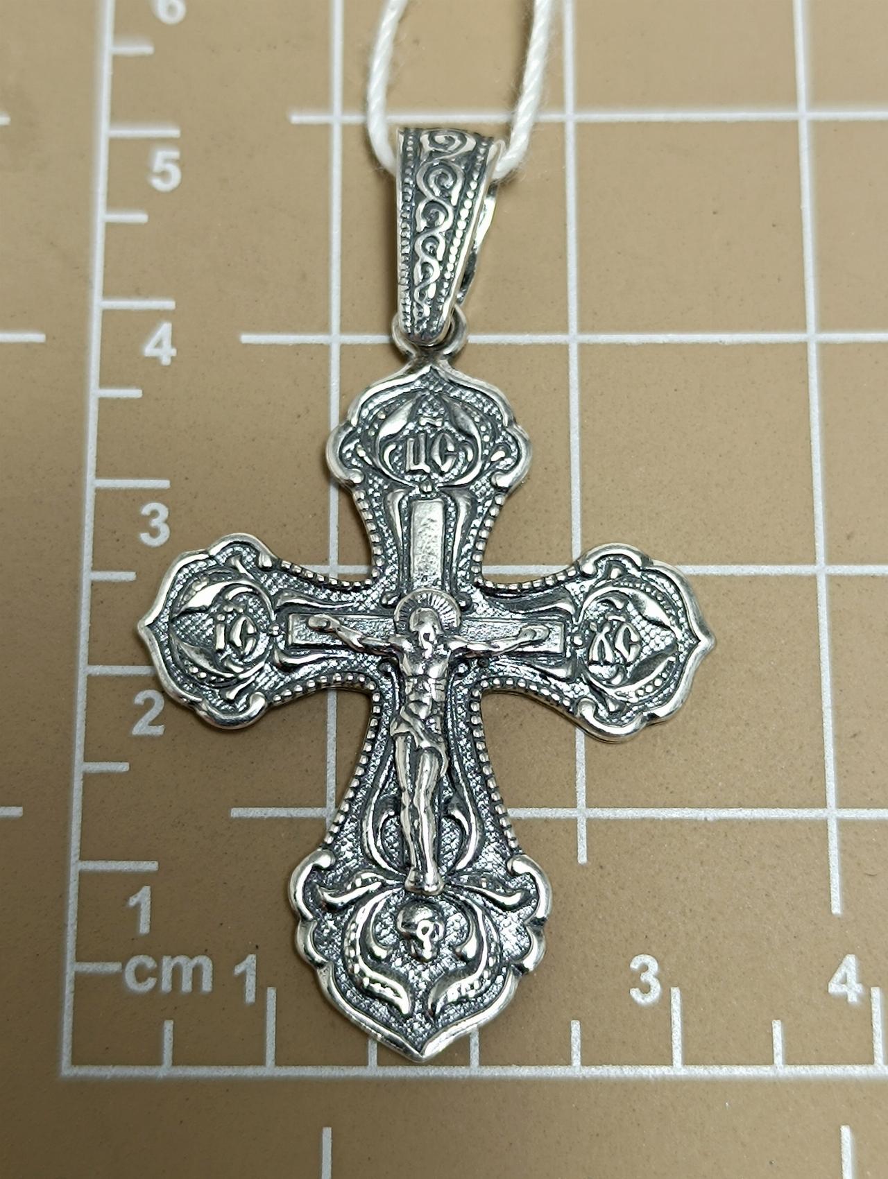 Серебряный крест православный