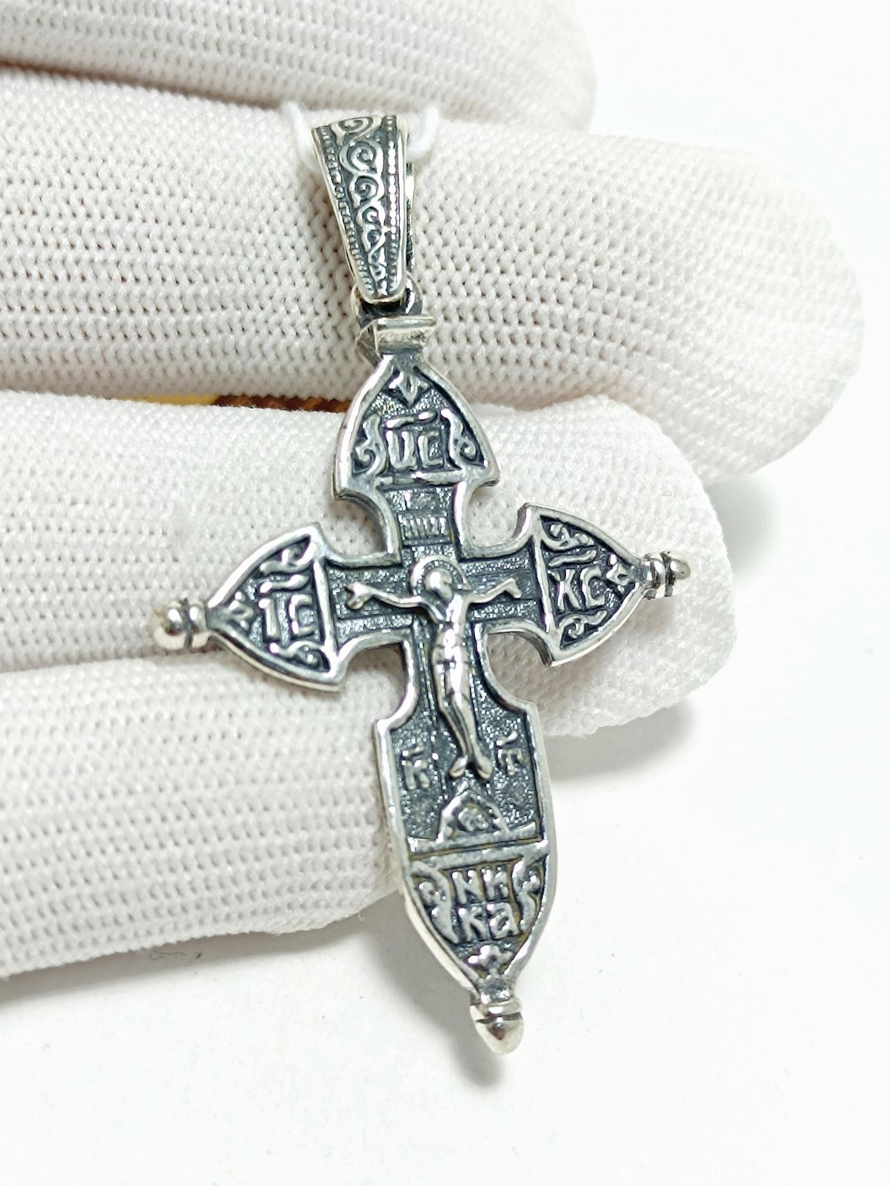 Серебряный крест православный