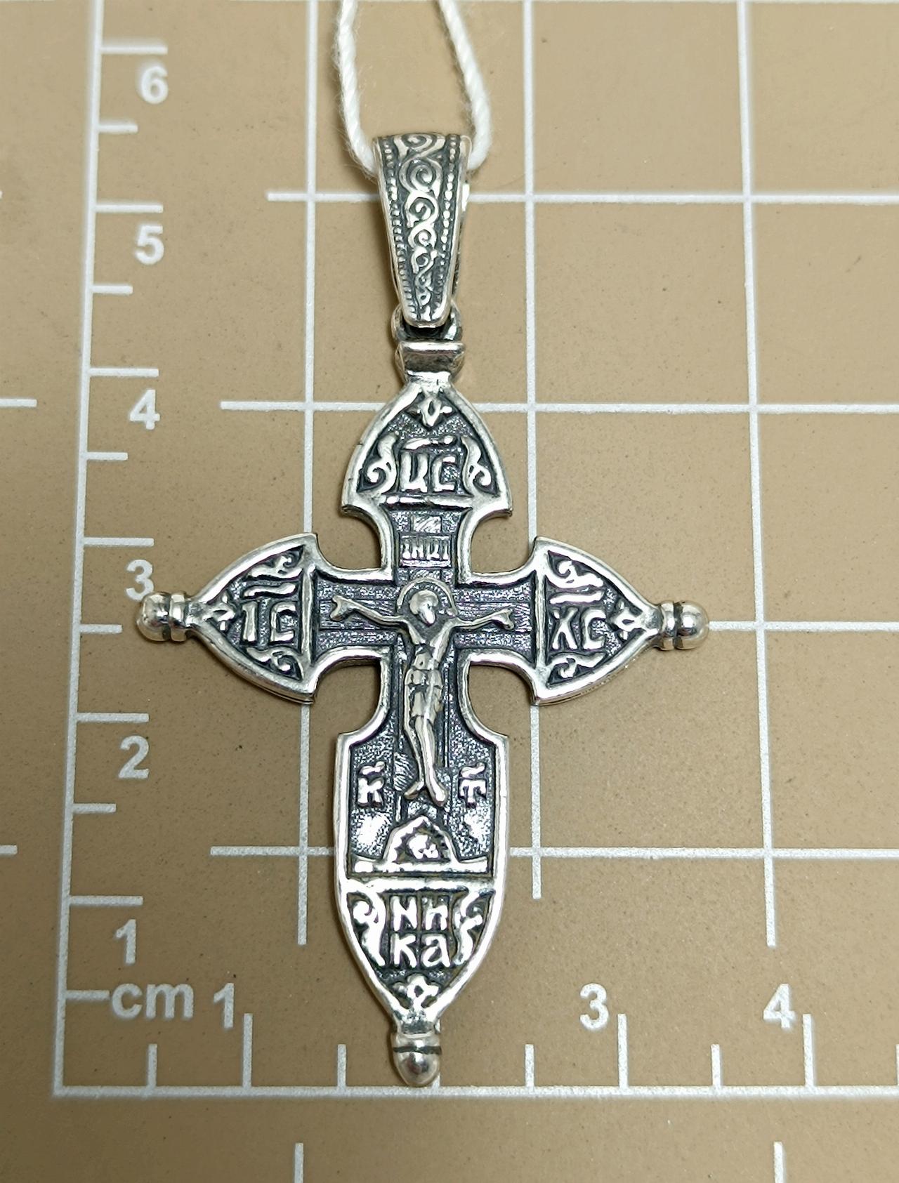 Серебряный крест православный