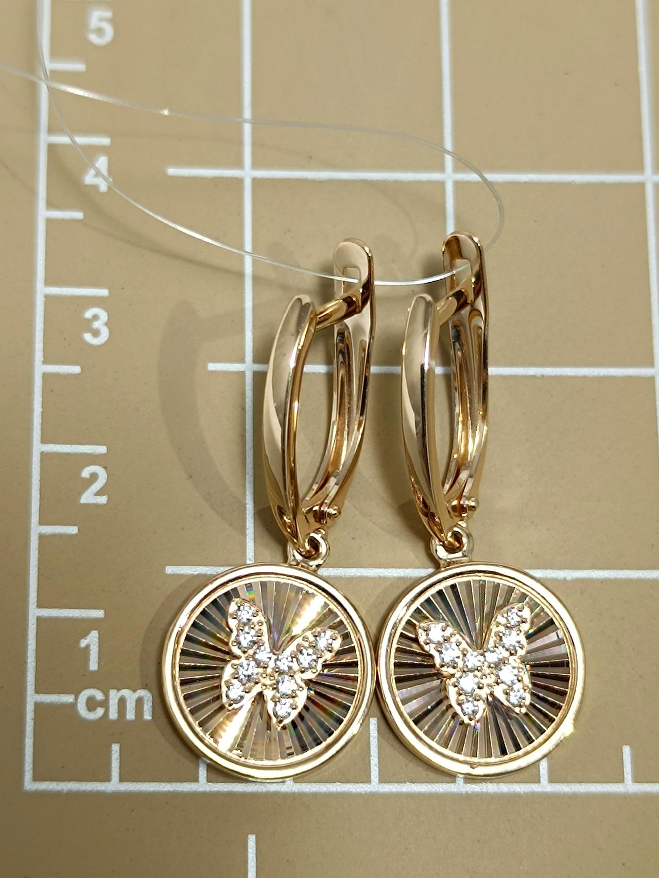 Золотые серьги женские