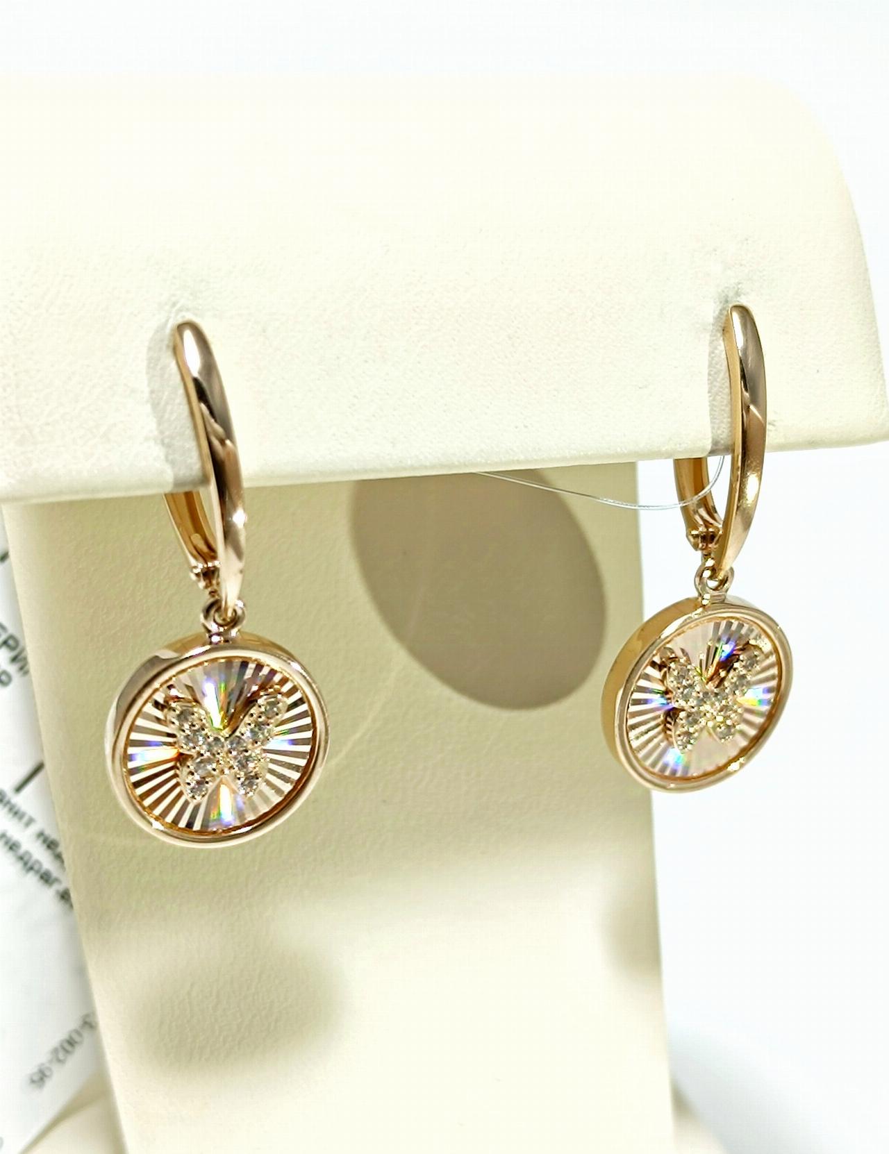 Золотые серьги женские