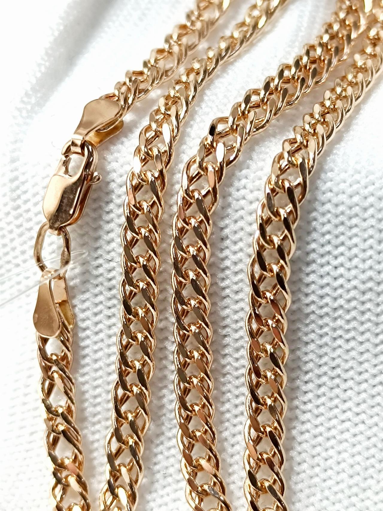 Золотая цепочка Двойной ромб