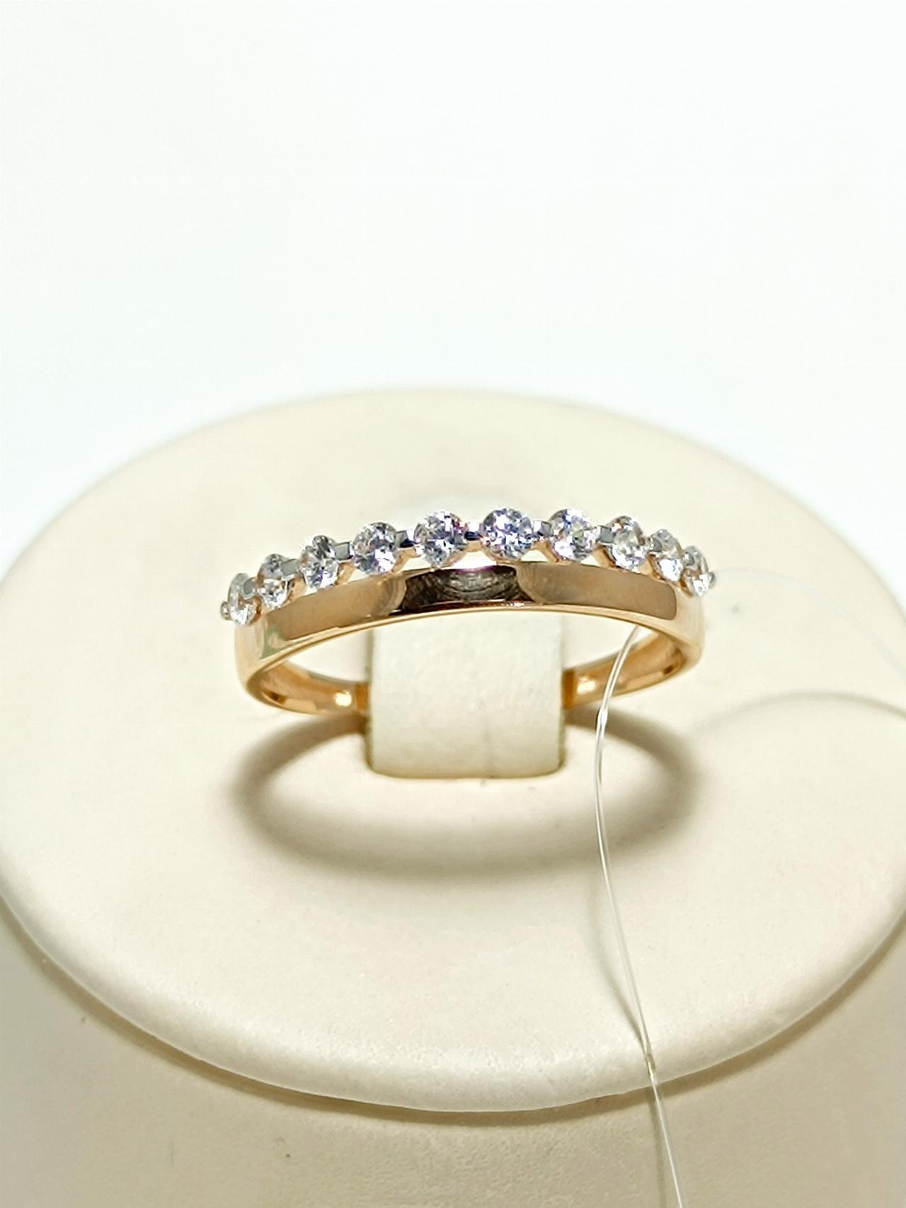 Золотое кольцо дорожка, вставка фианит