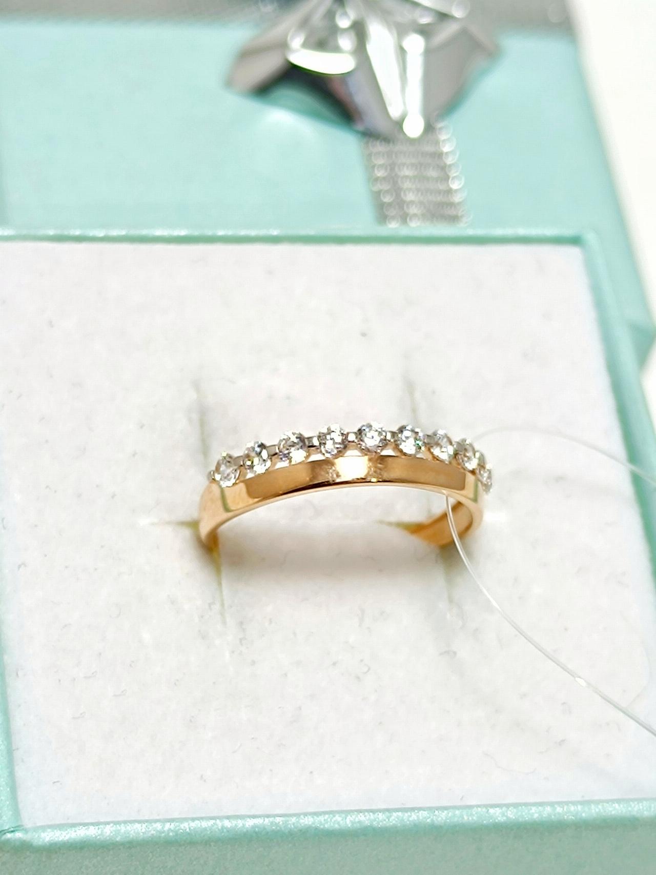 Золотое кольцо дорожка, вставка фианит