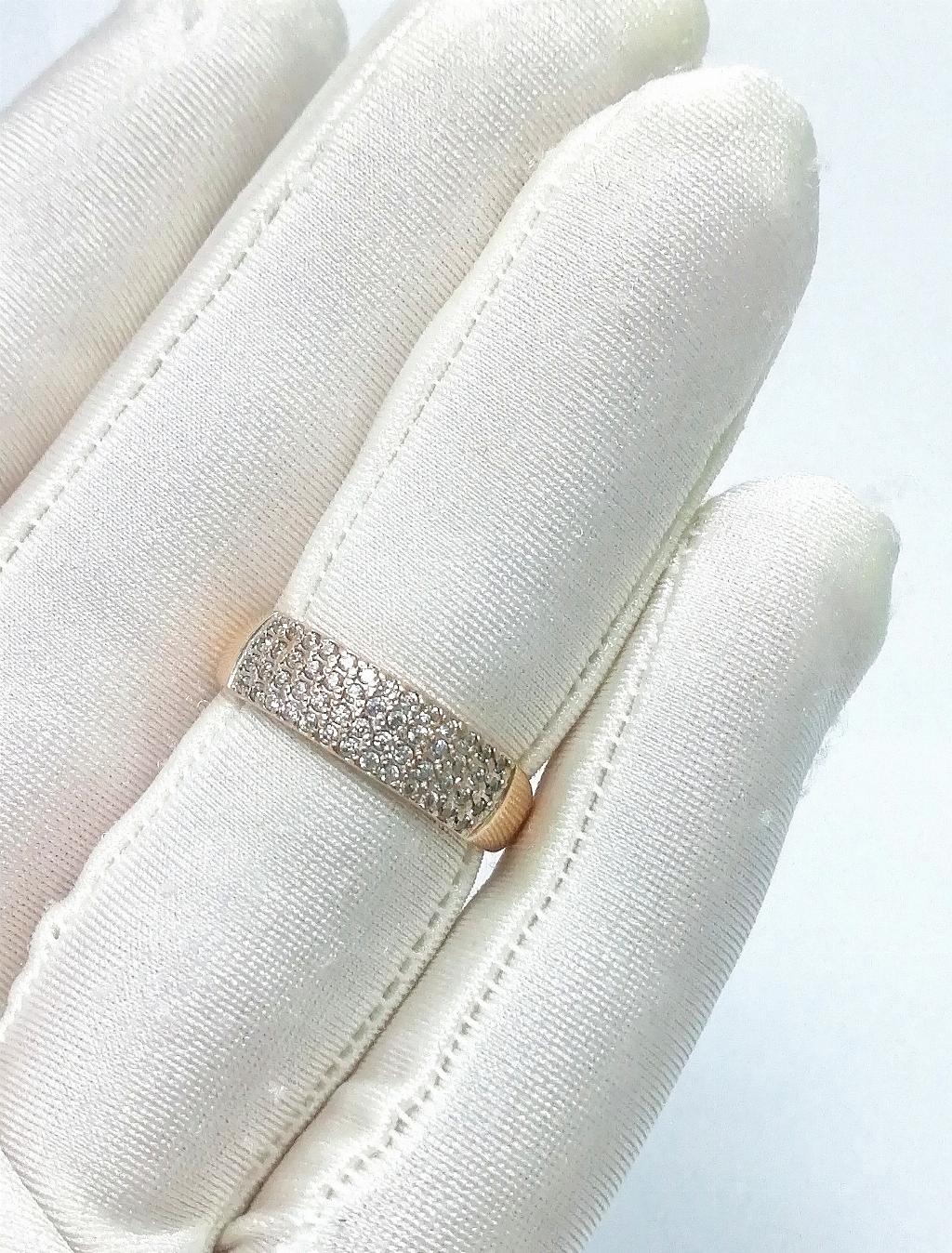 Золотое кольцо, вставка фианит