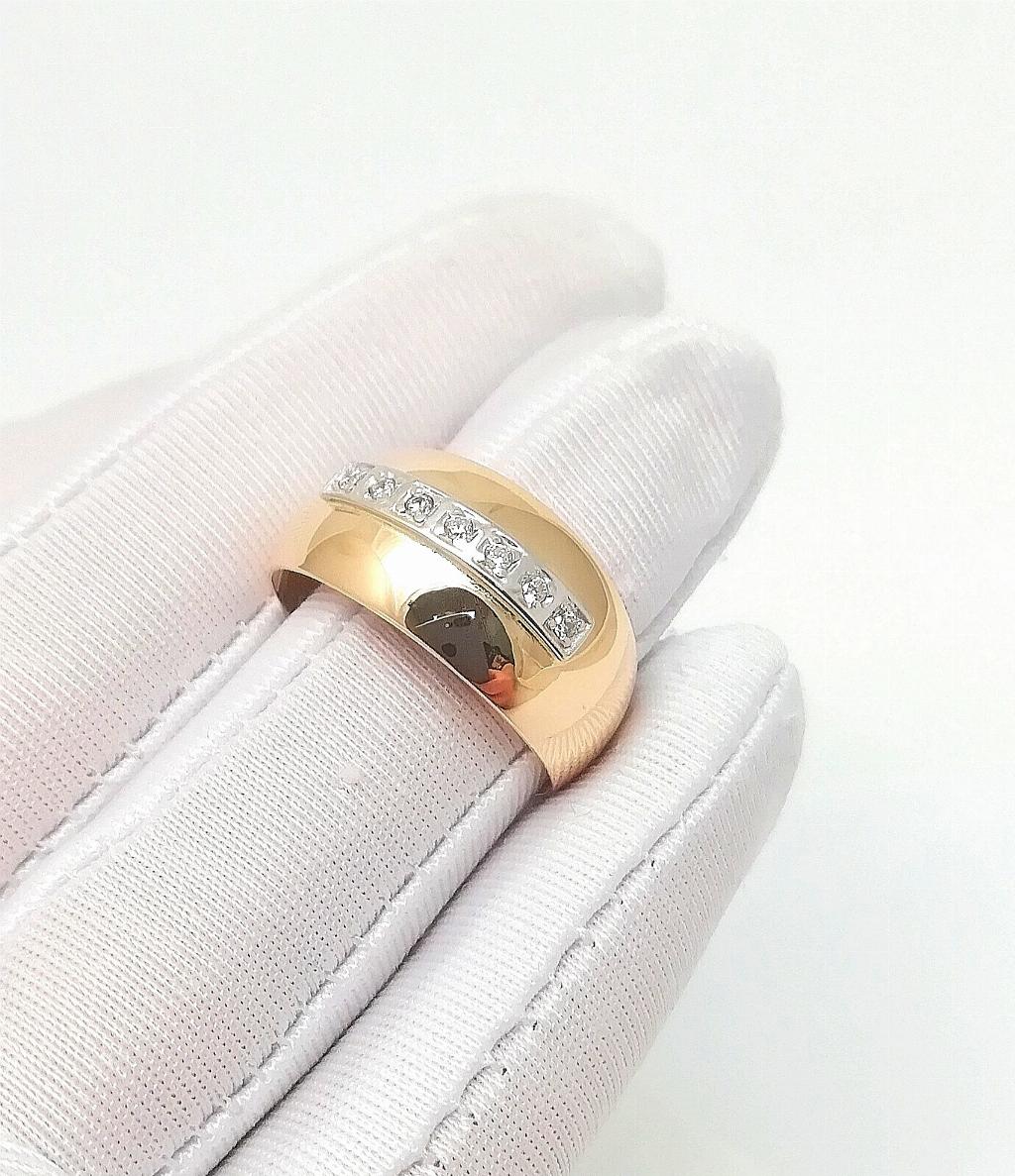 Золотое кольцо, вставка фианит