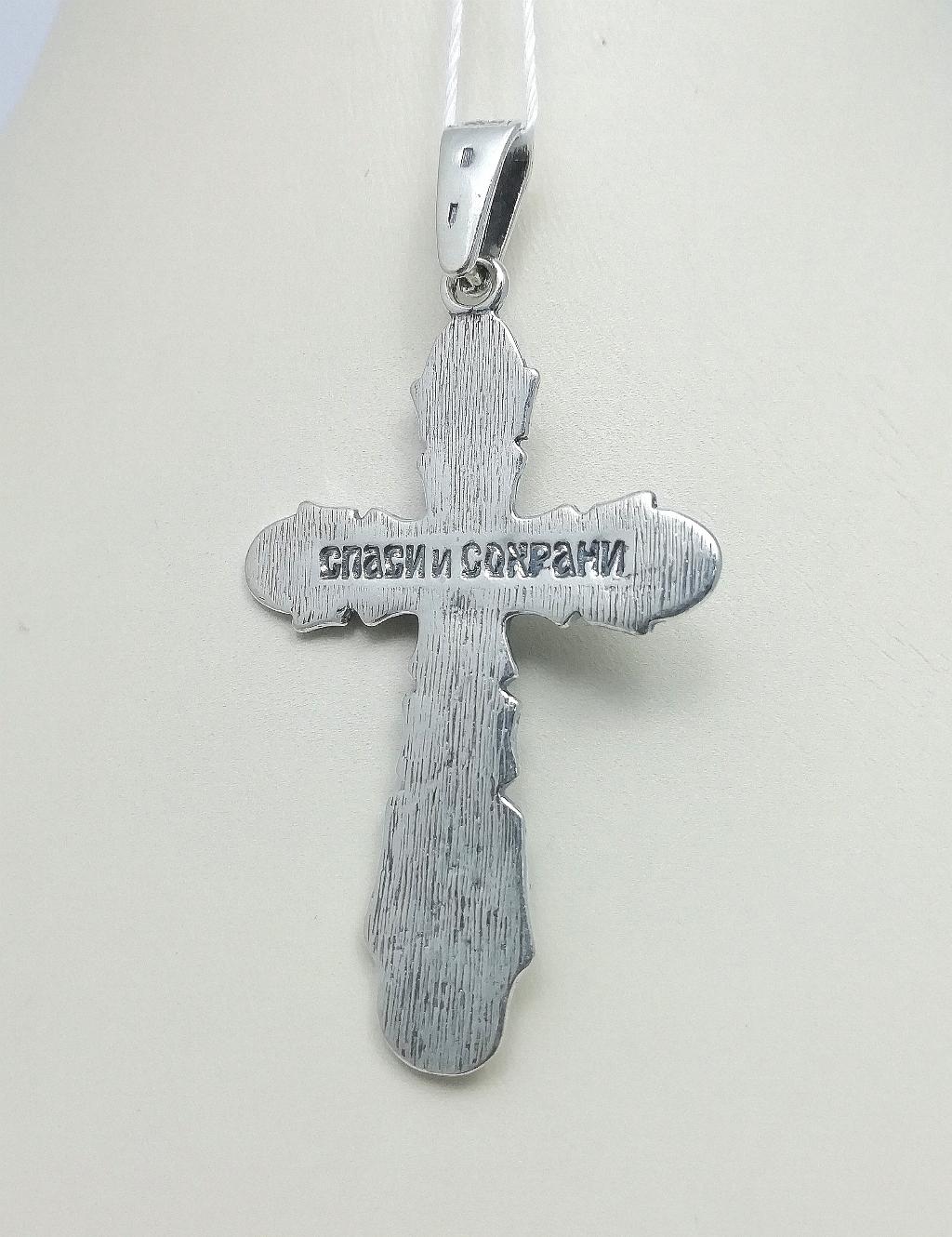 Серебро крест дк110523-233 11,10г