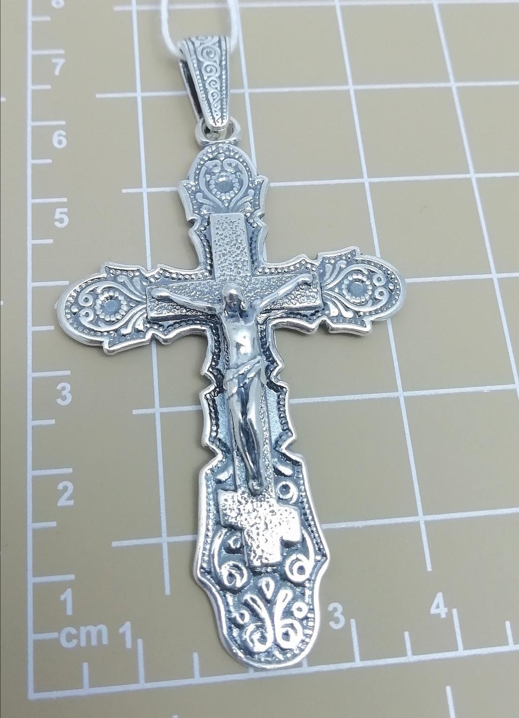 Серебро крест дк110523-233 11,10г