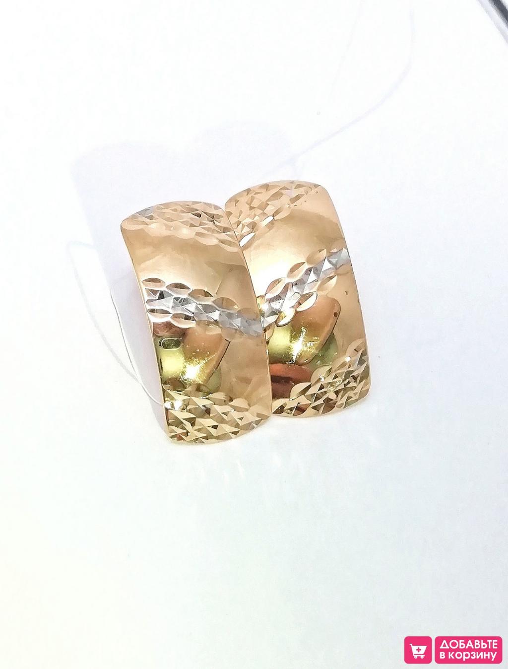 Золотые серьги