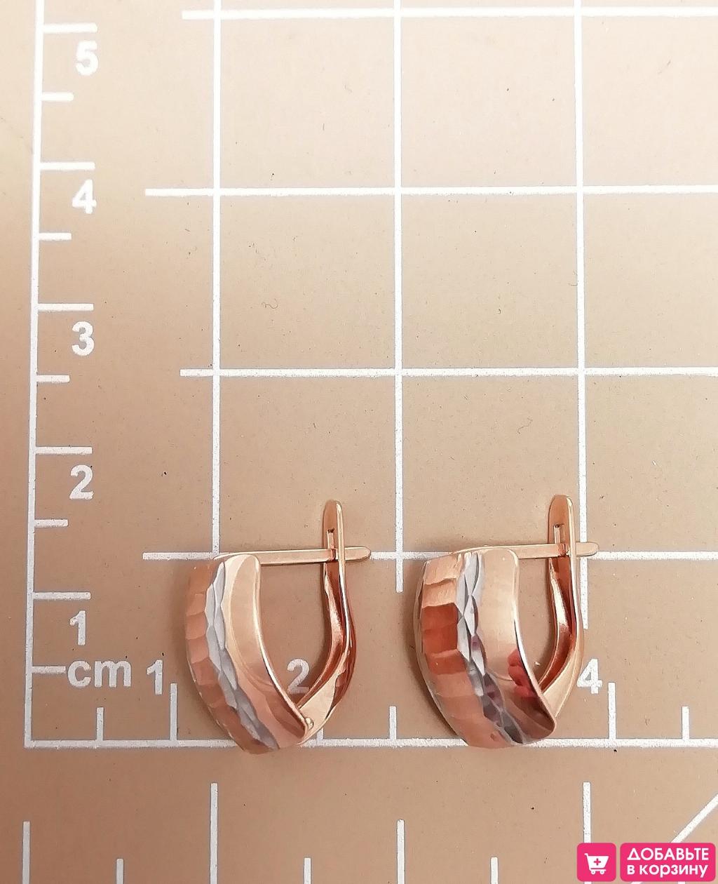 Золотые серьги женские