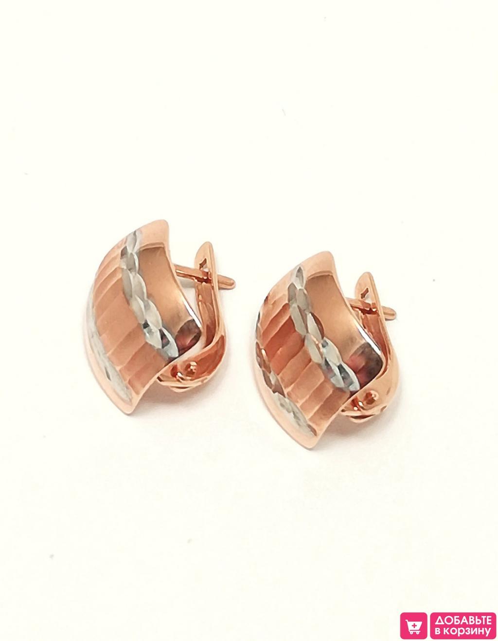 Золотые серьги женские