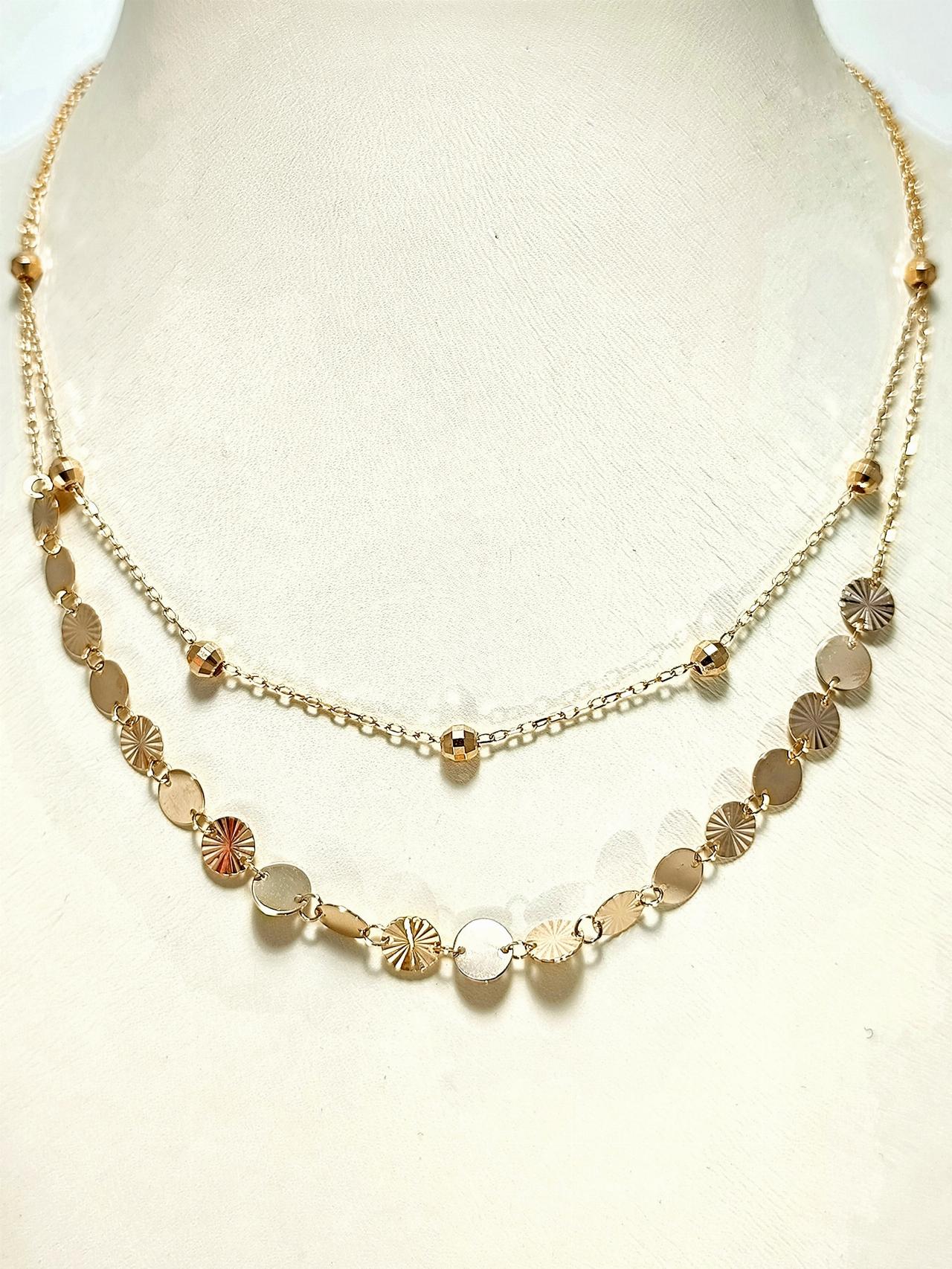 Золотое колье женское