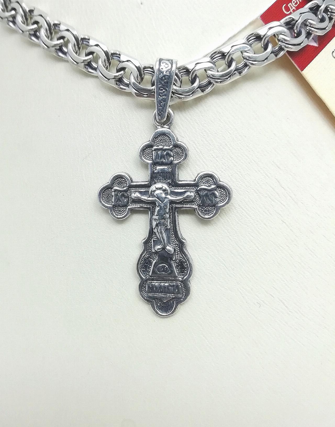Серебряный крест православный